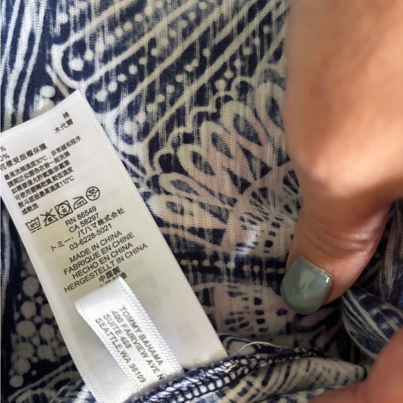 Tommy bahama bright Patterned beach cover up/ Sleeveless Dress - Picture 5 of 5